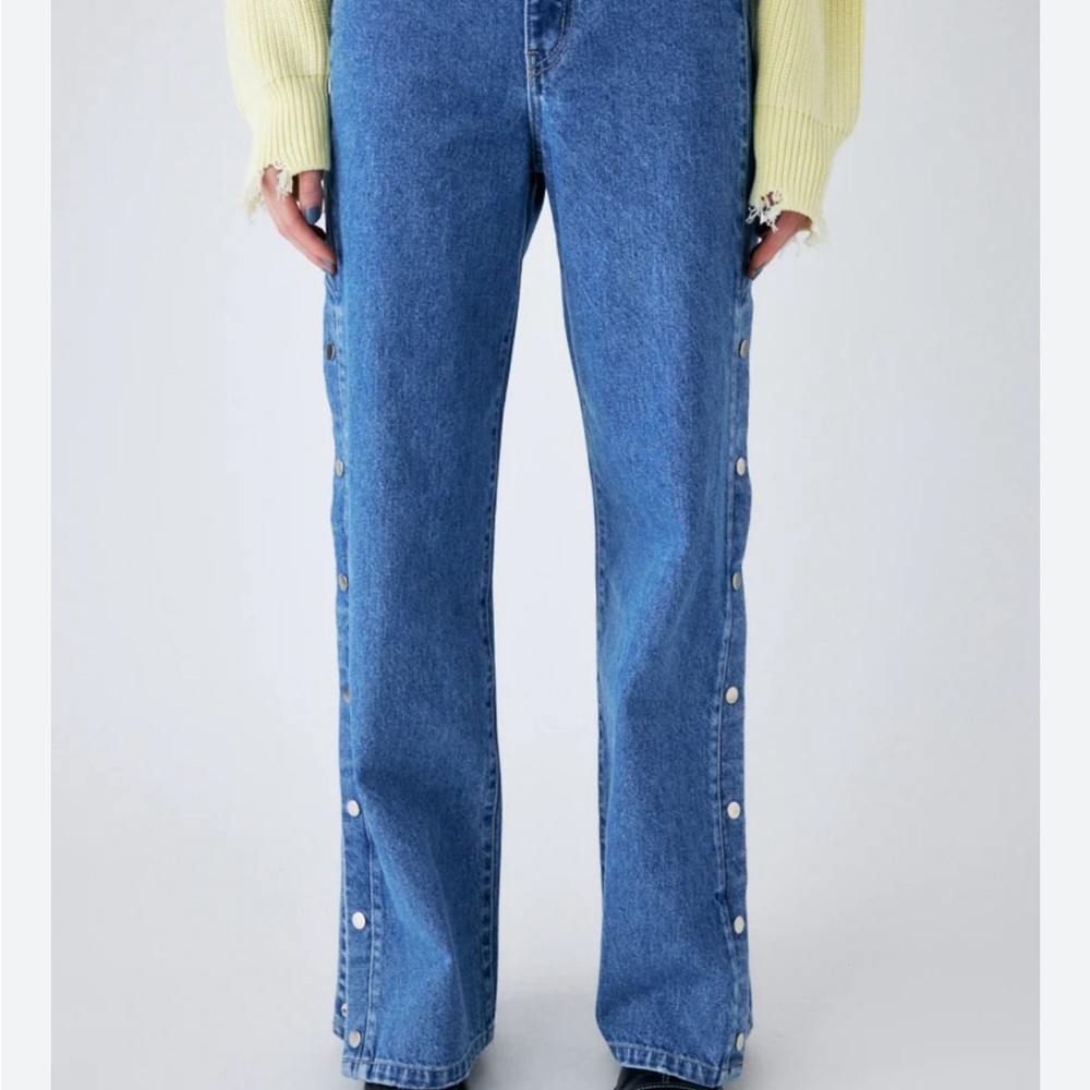 Moussy Button Side Jeans